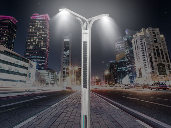 Spark Integrated Solar Street Light Pole | Solar LED Light Manufacturer in China
